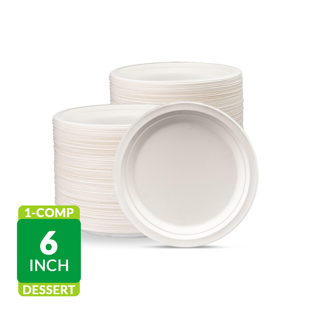 Fiber Paper Plate 6in 1-Comp
