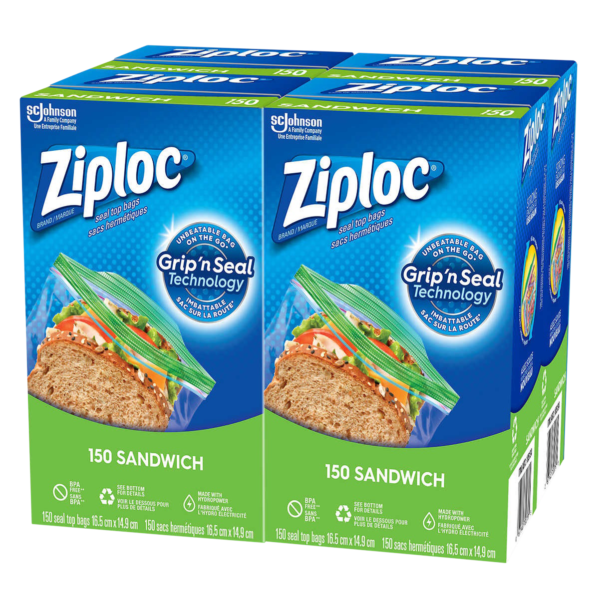Ziploc Freezer Bags Small, 150 Count