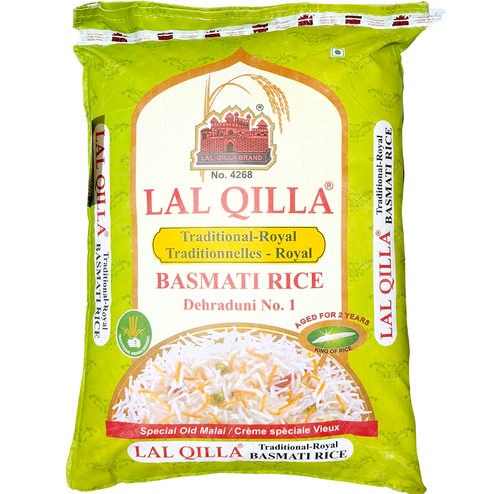 Lal Qilla Traditional Royal Basmati Rice, 40lb/18.1kg