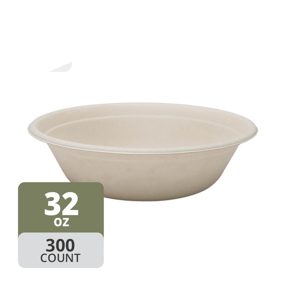 Fiber Round Bowl (950mL/32oz), 300 Count