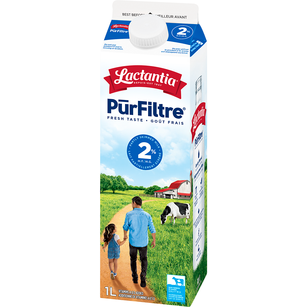 Lactantia Purfilter Milk (2%M.F., Partly Skimmed), 1L