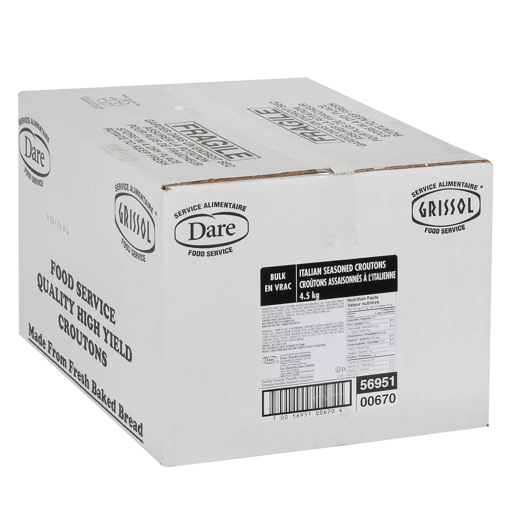 Grissol Italian Seasoned Croutons 500g - 9pk