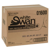 H040 Roll Paper Towel (1-Ply, White, 425ft), 12 Rolls