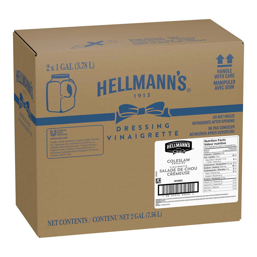 Hellmann's Creamy Coleslaw Dressing 3.78L