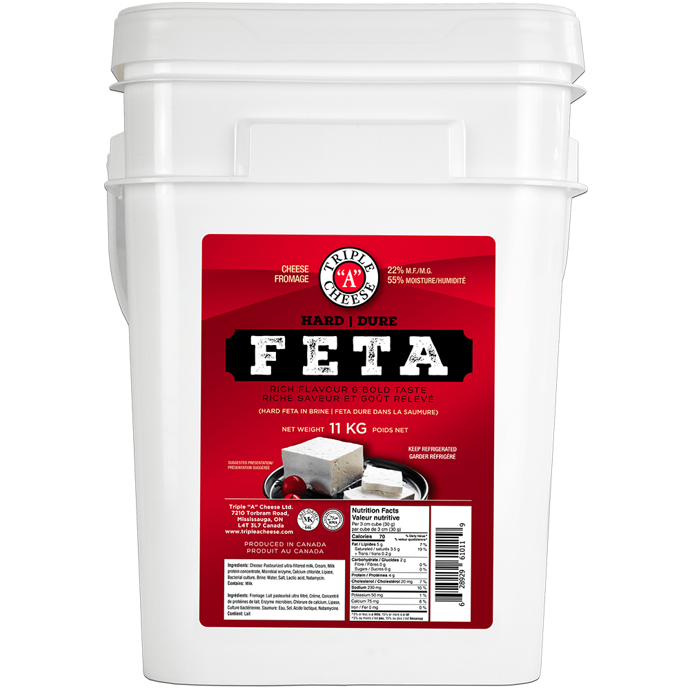 Triple A Feta Cheese (Hard, Traditional), 11kg