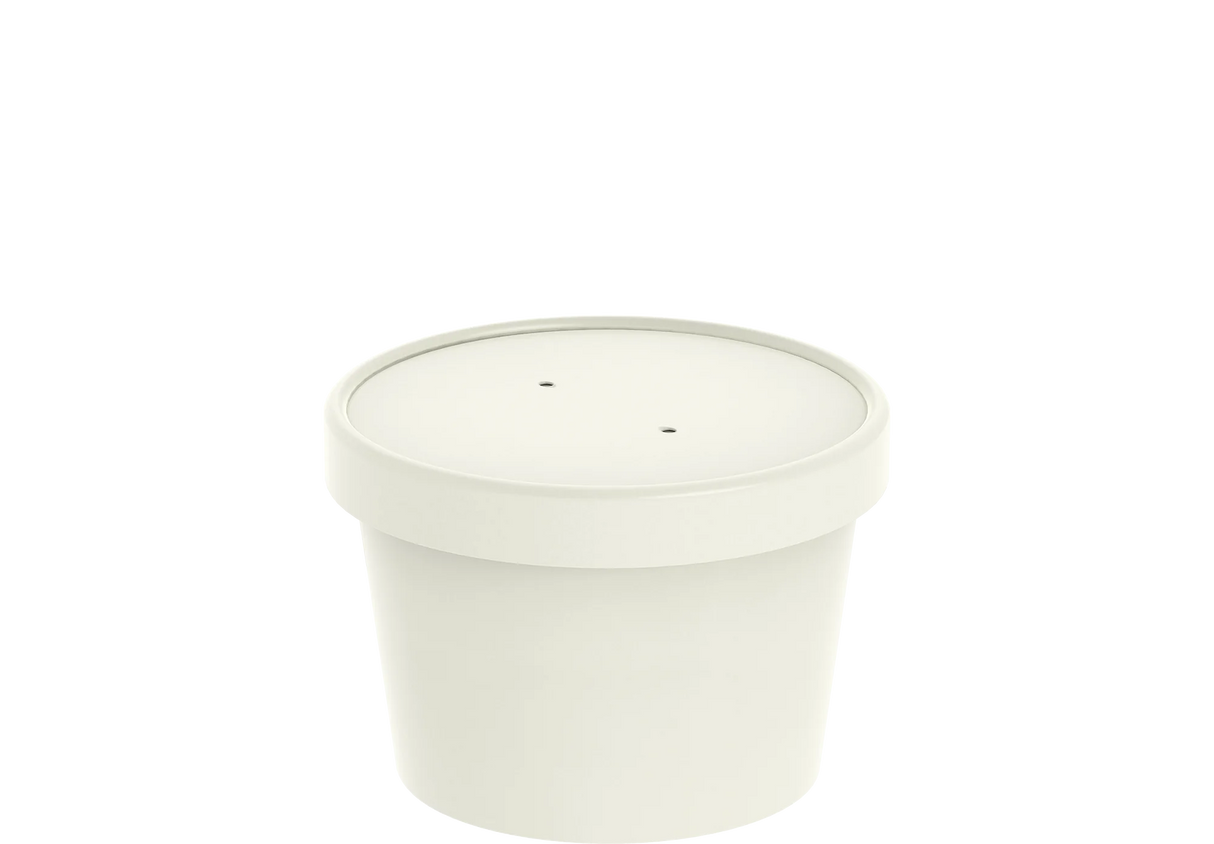 Paper Deli/Soup Container (12oz, White), 500 Count