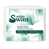 White Swan Dinner Napkins (2-Ply, 15.8-in x 16.8-in, White, 1/8 Fold), 2400 Count