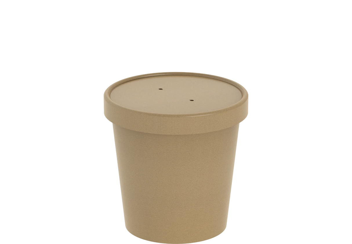 Paper Deli/Soup Container (16oz, Natural), 500 Count