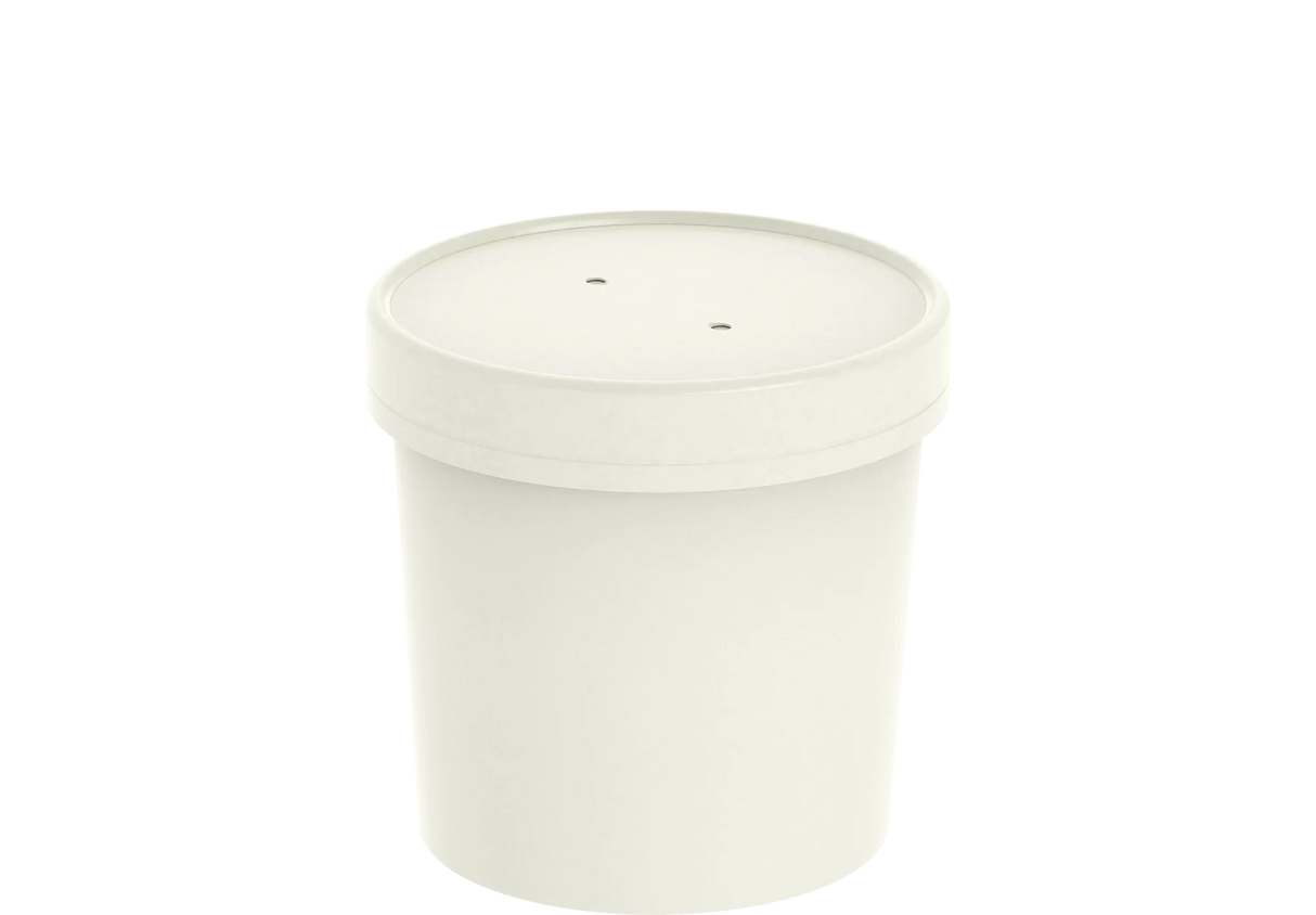 Paper Deli/Soup Container (24oz, White), 500 Count