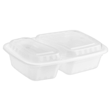 Rectangular PP 2-Comp Container & Lid (32oz, Premium), 150 Count