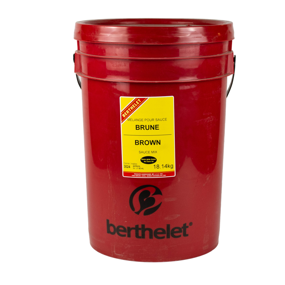 Berthelet Brown Sauce Mix Pail, 18.14kg