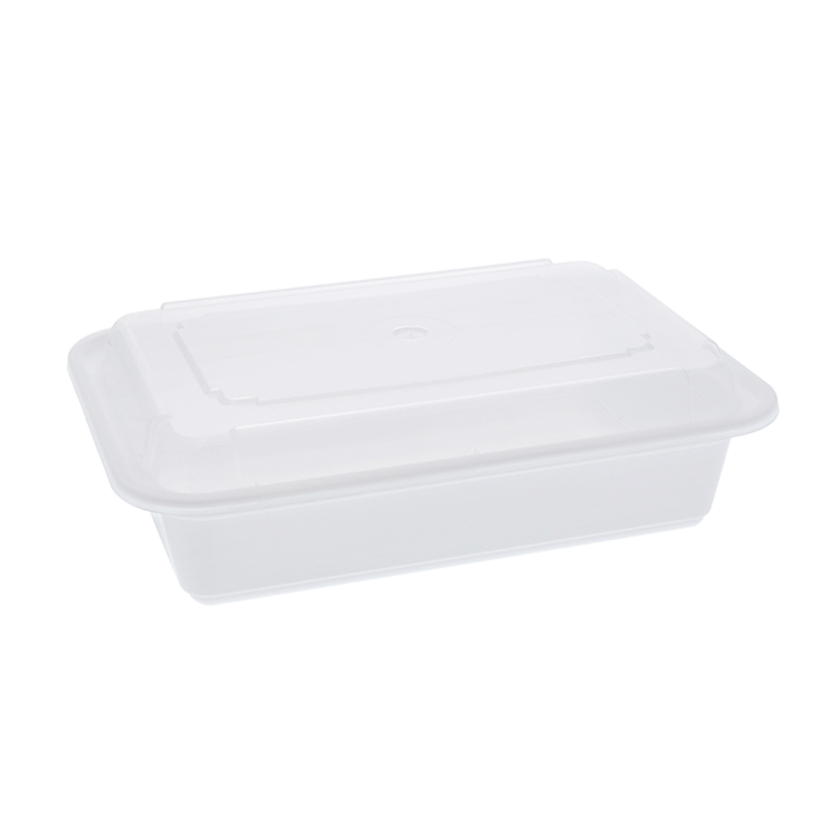 Rectangular PP Container & Lid (38oz, Standard), 150 Count