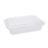 Rectangular PP Container & Lid (38oz, Standard), 150 Count
