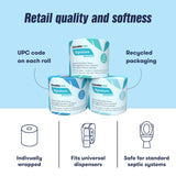 Cascades B710 Soft & Strong Bath Tissue (2-Ply, 4 x 4in, 400 Sheets), 24 Rolls