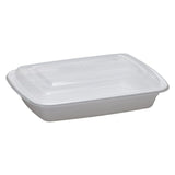 Rectangular PP Container & Lid (28oz, Standard), 150 Count