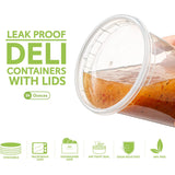 Deli PP Container & Lid (24oz, Heavy), 240 Count