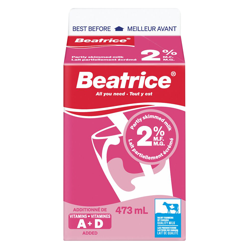 Beatrice Milk (1%M.F.), 473mL