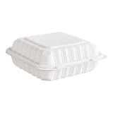 Ecopax PP883S Hinged Container (8 x 8 x 3in, 1-Comp), 150 Count