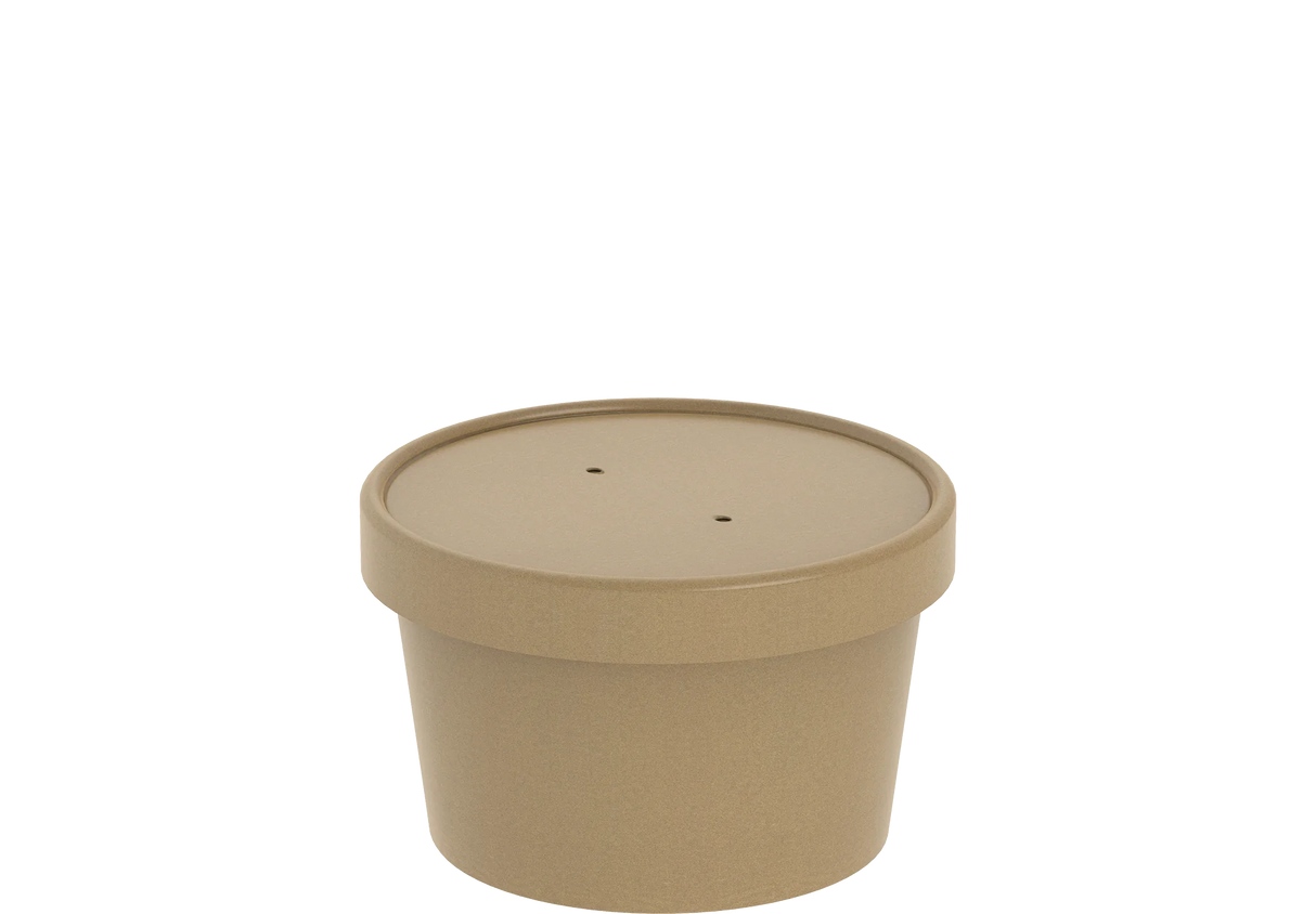 Paper Deli/Soup Container (8oz, Natural), 500 Count