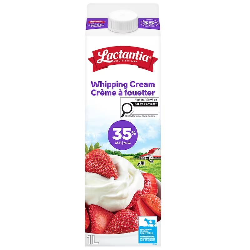 Lactantia Cream (35%M.F., Whipping), 1L