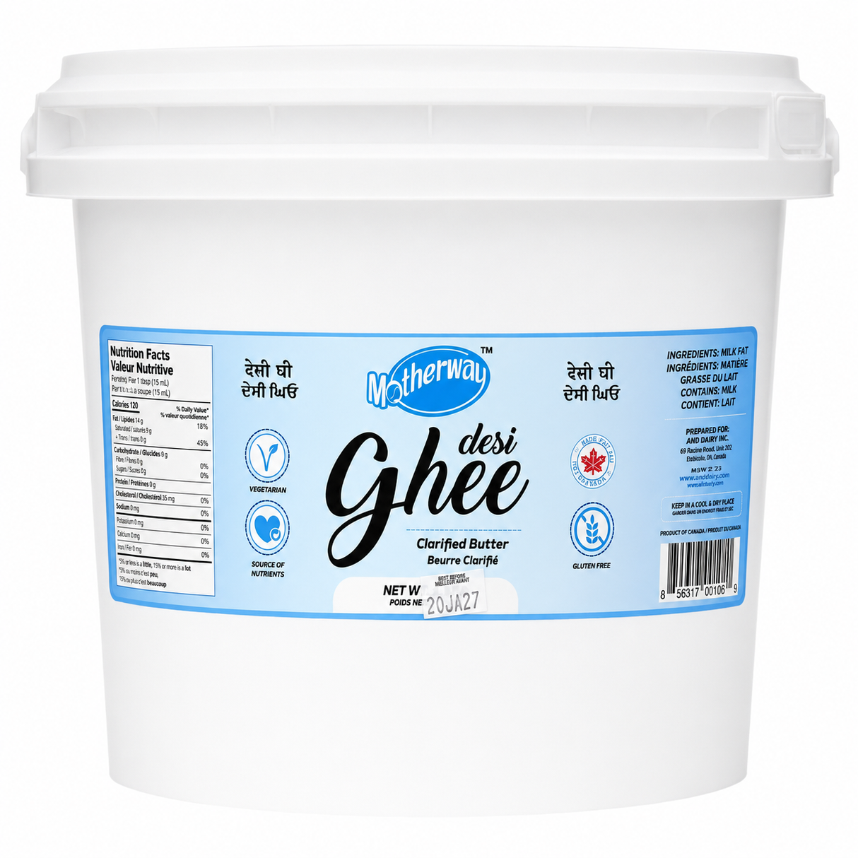 Motherway Desi Ghee, 20.4lb/9kg