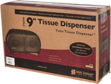 San Jamar Jumbo Roll Bath Tissue Dispenser (Double Roll, Universal, Black) 1 Count