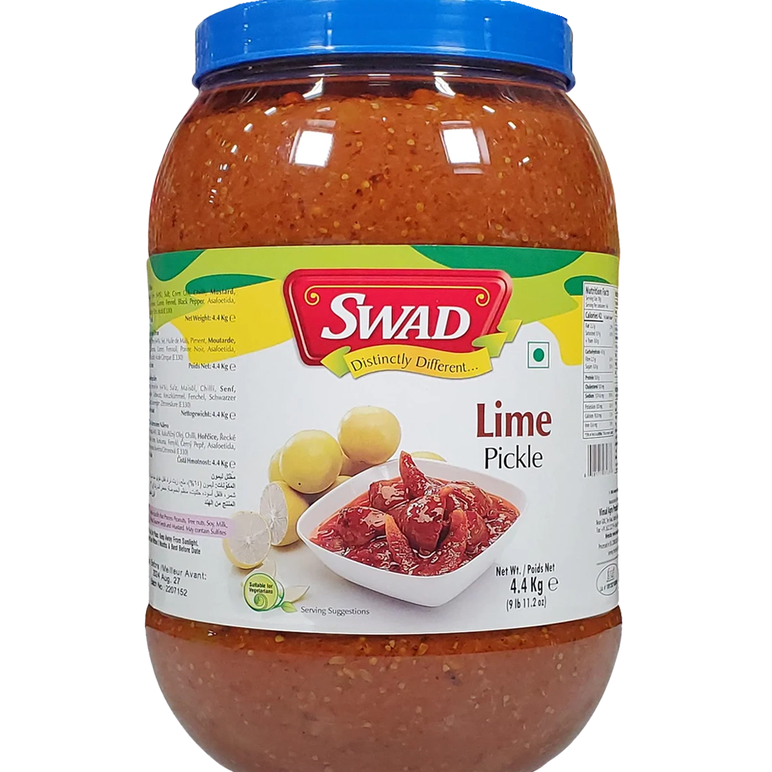 Swad Lime Pickle Chutney, 4.4kg