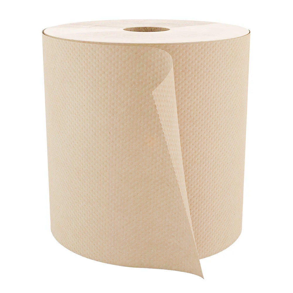 H085 Roll Paper Towel (1-Ply, Natural, 800ft), 6 Rolls