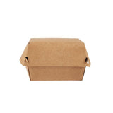 Paper Burger Box (5 x 5 x 3in, Natural), 250 Count