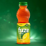 Fuze Iced Tea Lemon Bottle 500mL, 12 Count
