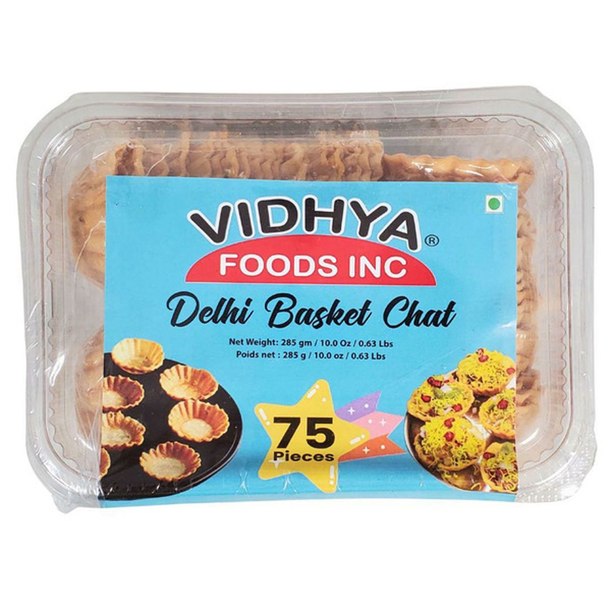 Vidhya Foods Delhi Basket Chaat, 75PC, 285g