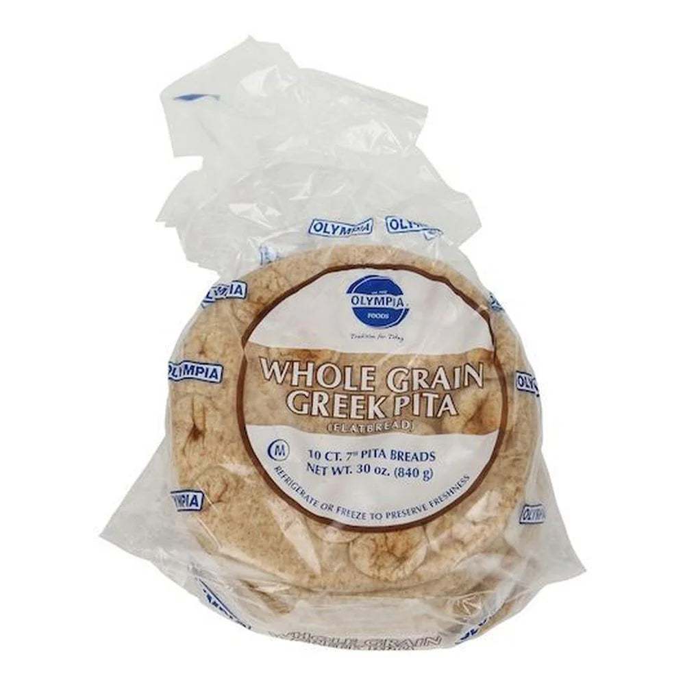 Olympia Foods 7in Whole Grain Greek Pita - 120 Pack
