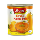Swad Kesar Mango Pulp (Sweetened), 850g - 24 Count
