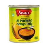 Swad Alphonso Mango Pulp 850g, 24 Count