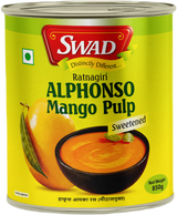 Swad Alphonso Mango Pulp 850g, 24 Count