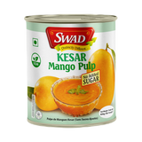 Swad Kesar Mango Pulp (No Sugar) 850g, 6 Count