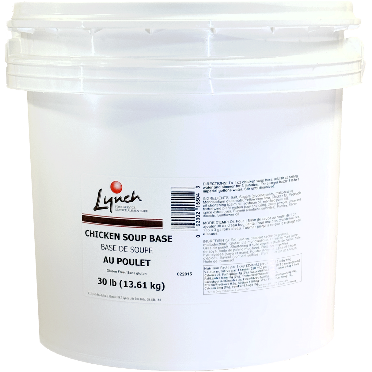 Lynch Chicken Soup Base, 30lb/13.6kg