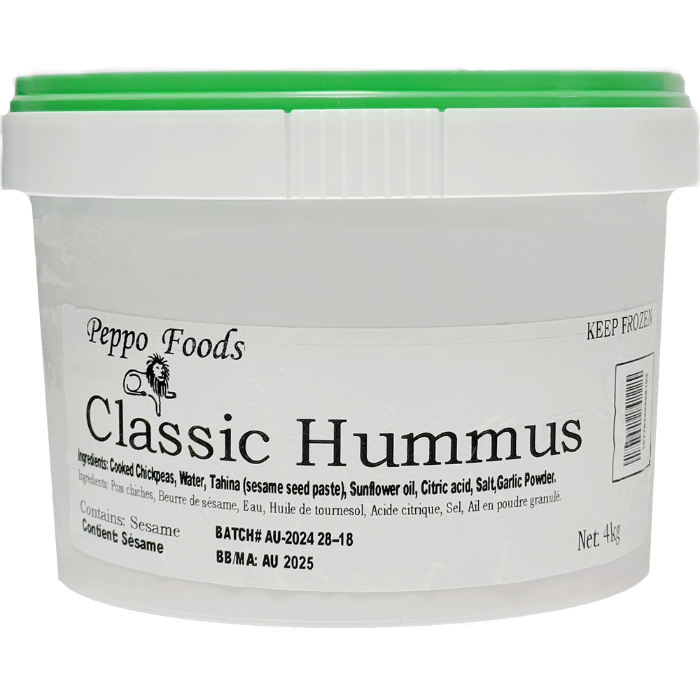 Peppo's Classic Hummus - 4kg