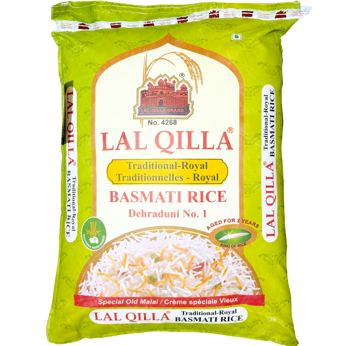 Lal Qilla Traditional Royal Basmati Rice, 40lb/18.1kg