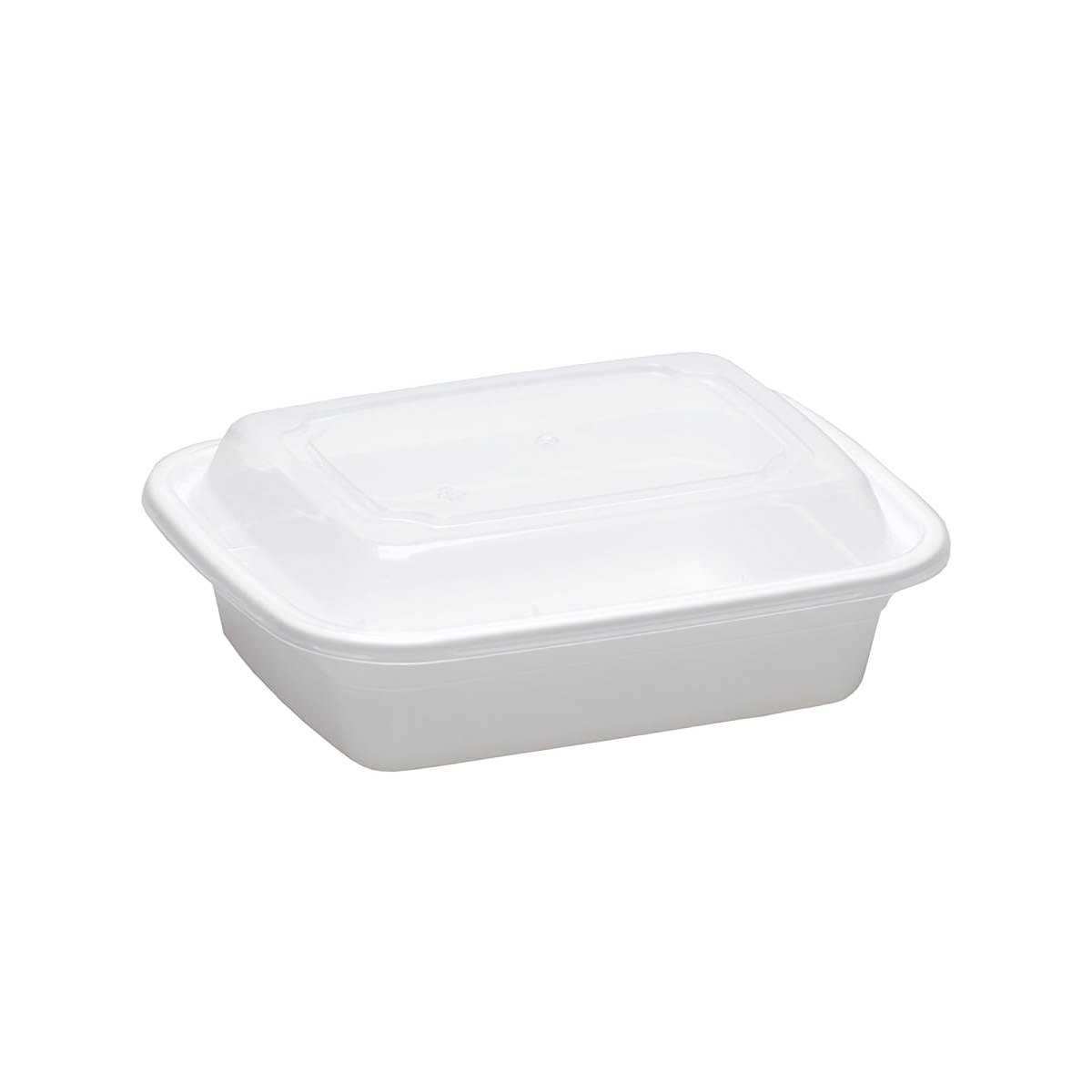Rectangular PP Container & Lid (16oz, Standard), 150 Count