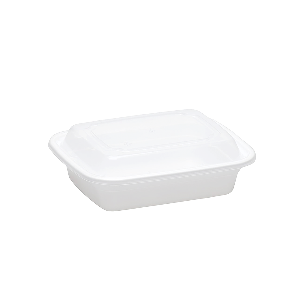 Rectangular PP Container & Lid (12oz, Standard), 150 Count