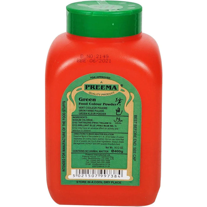 Preema Green Food Colour, 400g