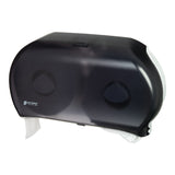 San Jamar Jumbo Roll Bath Tissue Dispenser (Double Roll, Universal, Black) 1 Count