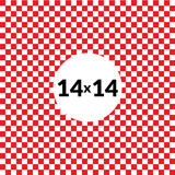 Premium Basket Liners Red Checkered (14in x 14in), 1000 Count