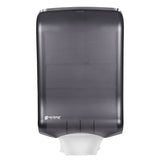 San Jamar Multifold/C-Fold Hand Towel Dispenser (Universal, Gray), 1 Count