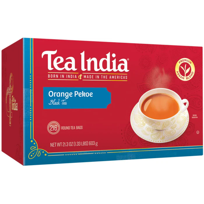 Tea India Orange Peqoe Tea Bag, 216 Count