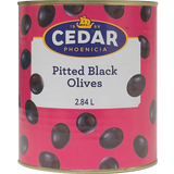 Cedar Black Olives (Whole, Pitted), 2.84L