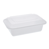 Rectangular PP Container & Lid (24oz, Standard), 150 Count