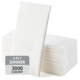 Dinner Napkins (2-Ply, 1/8 Fold), 3000 Napkins
