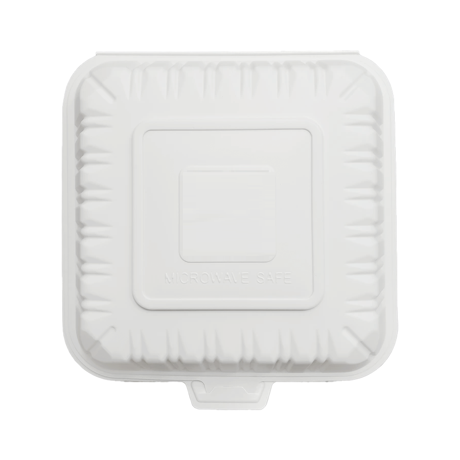SavyPak Hinged PP Take-Out (7 x 7 x 2.8in), 150 Count